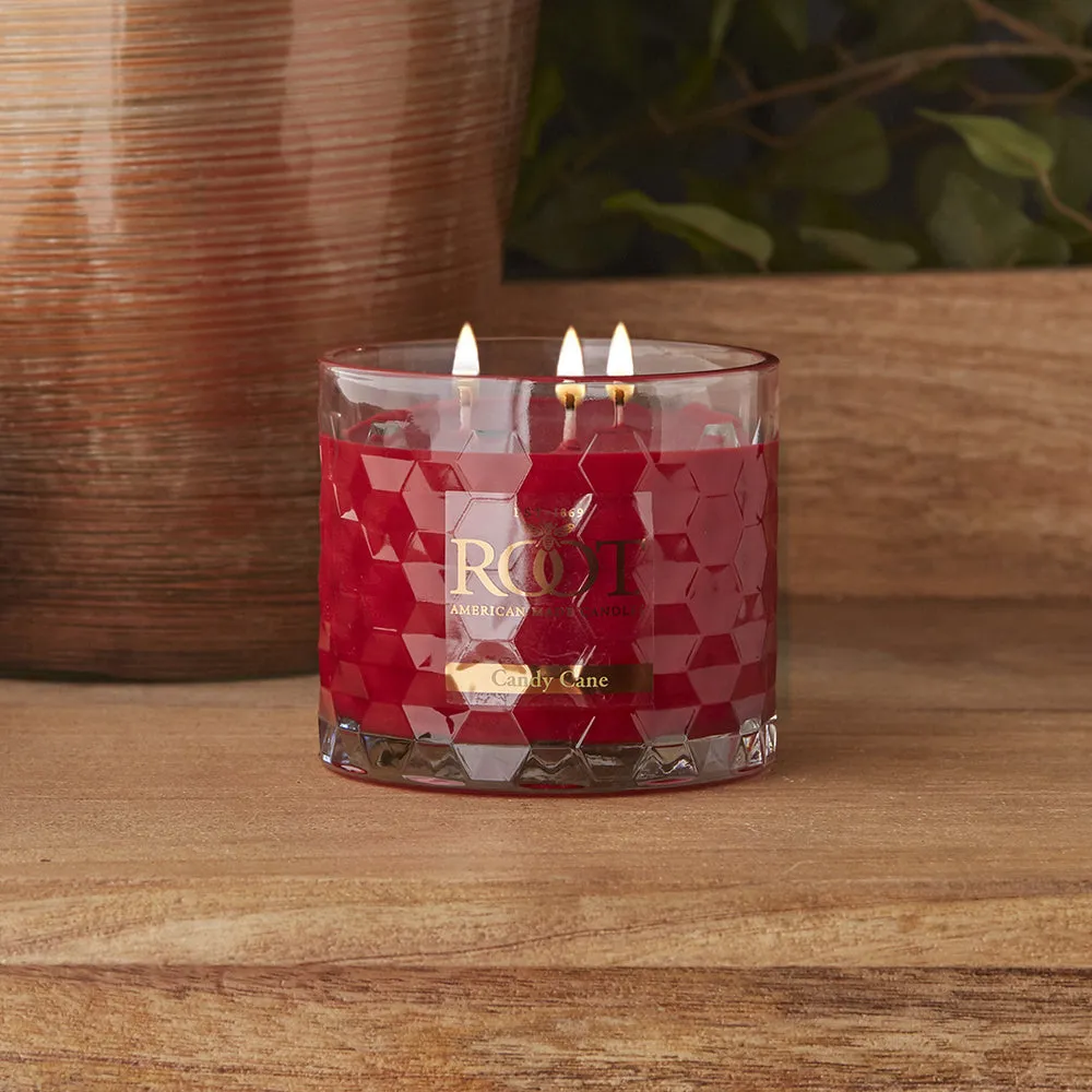 3 Wick Honeycomb Candle - Candy Cane