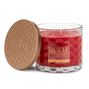 3 Wick Honeycomb Candle - Candy Cane