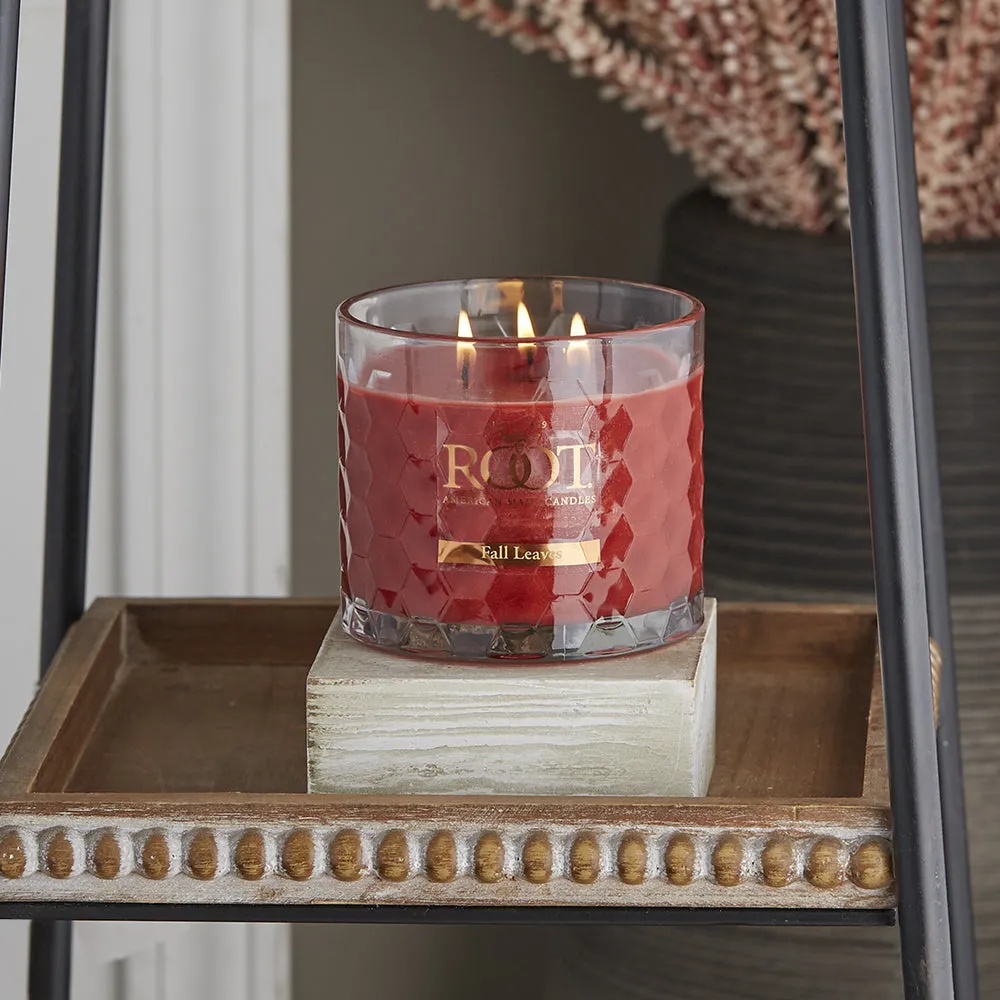 3 Wick Honeycomb Candle - Fall Leaves