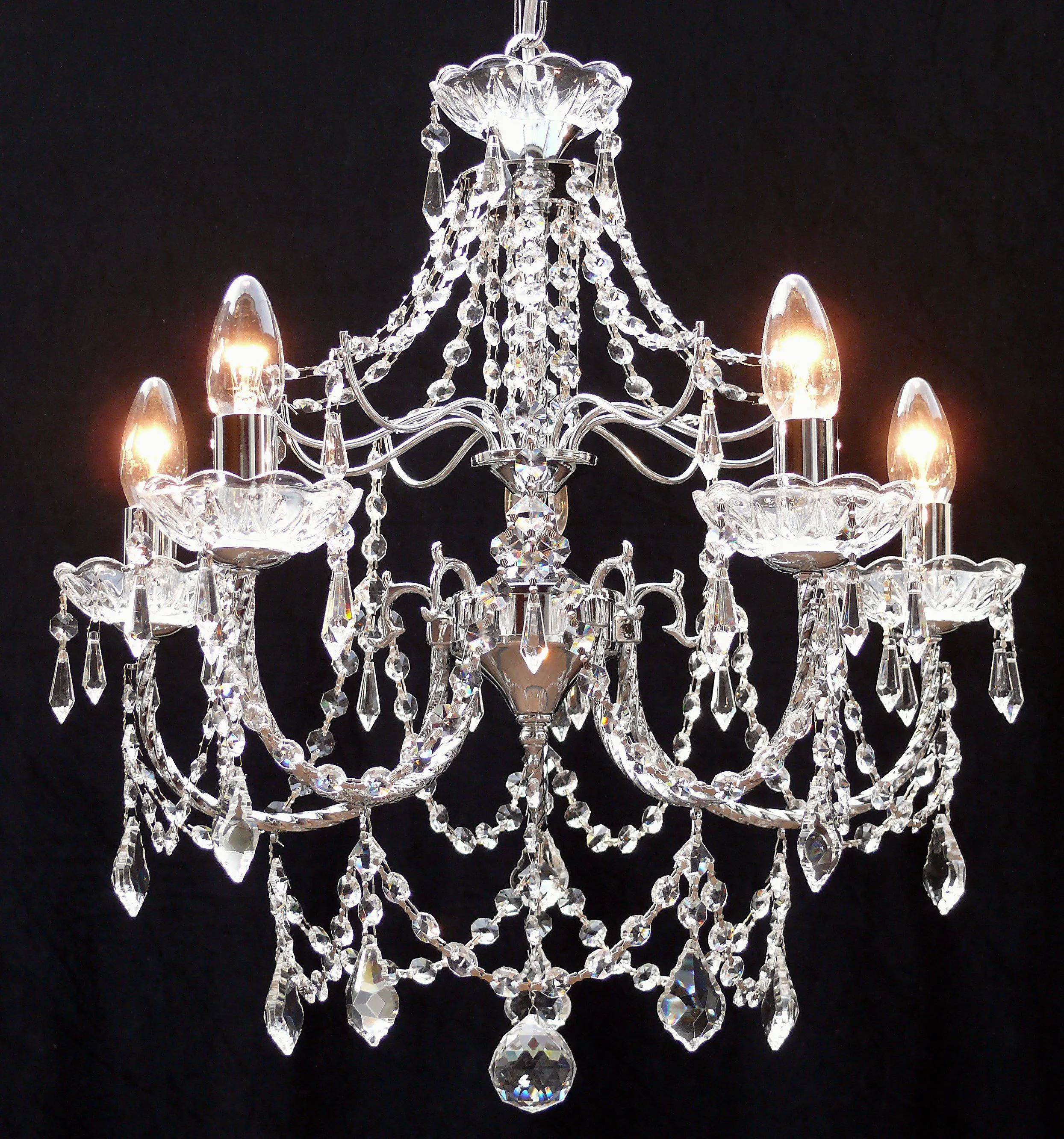 825/5 Andrea 5 Light Multi Arm Light Polished Chrome