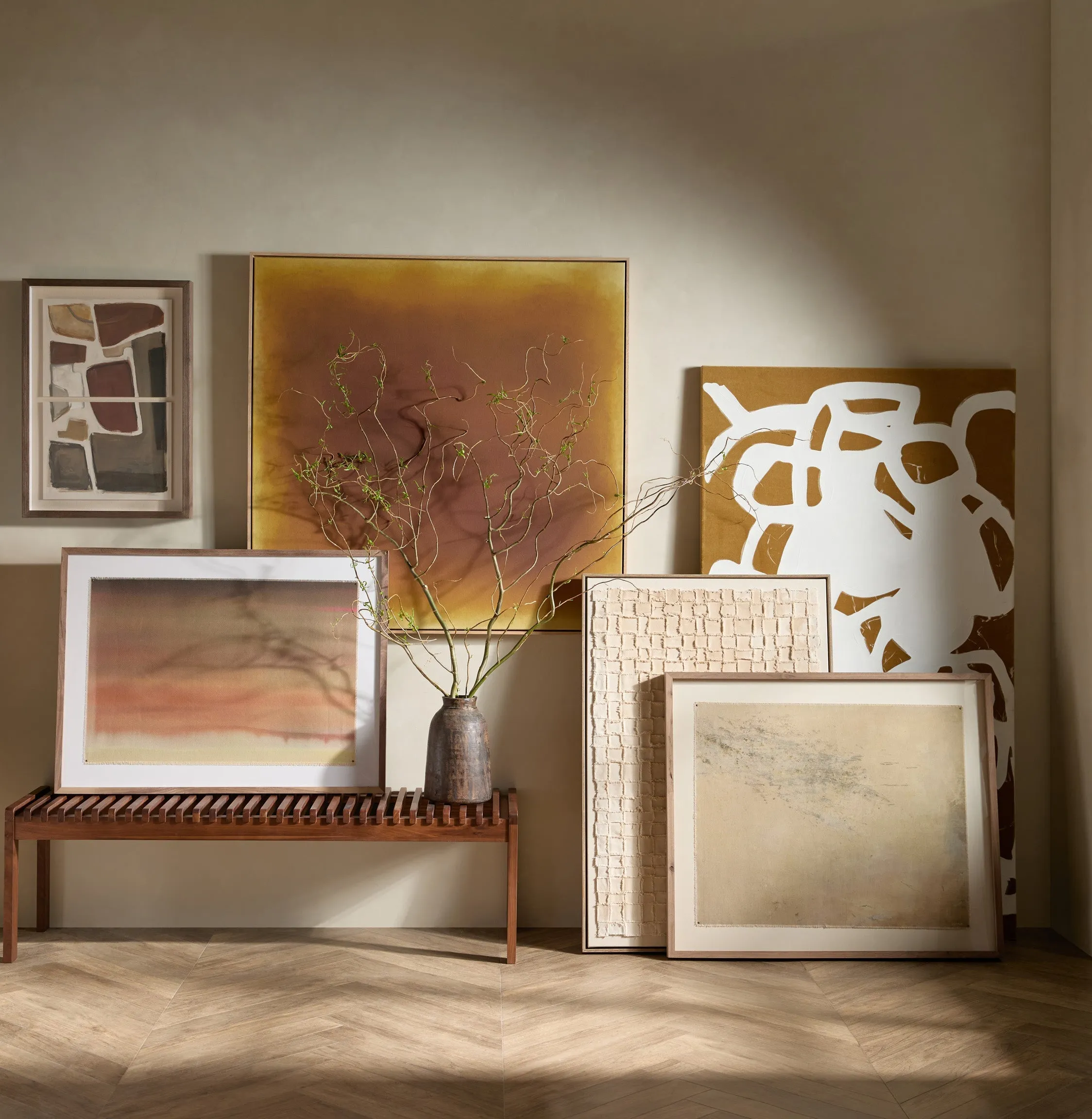 Abstract Ombre 04 Wall Art by Roseanne Kenny Lulu and Georgia