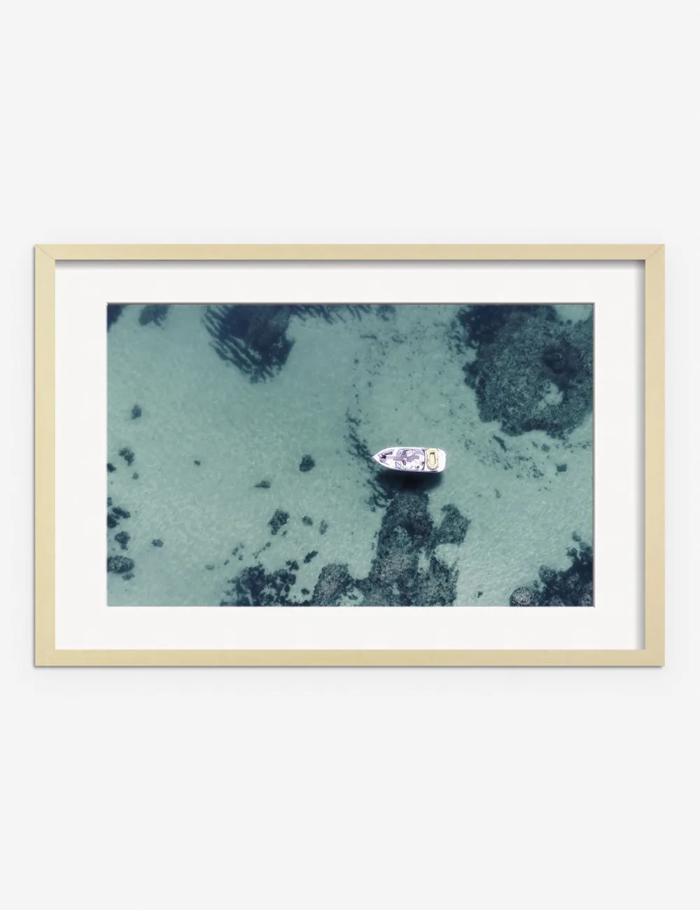 Aerial Ocean Bliss Photography Print by Ingrid Beddoes Lulu and Georgia