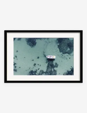 Aerial Ocean Bliss Photography Print by Ingrid Beddoes Lulu and Georgia