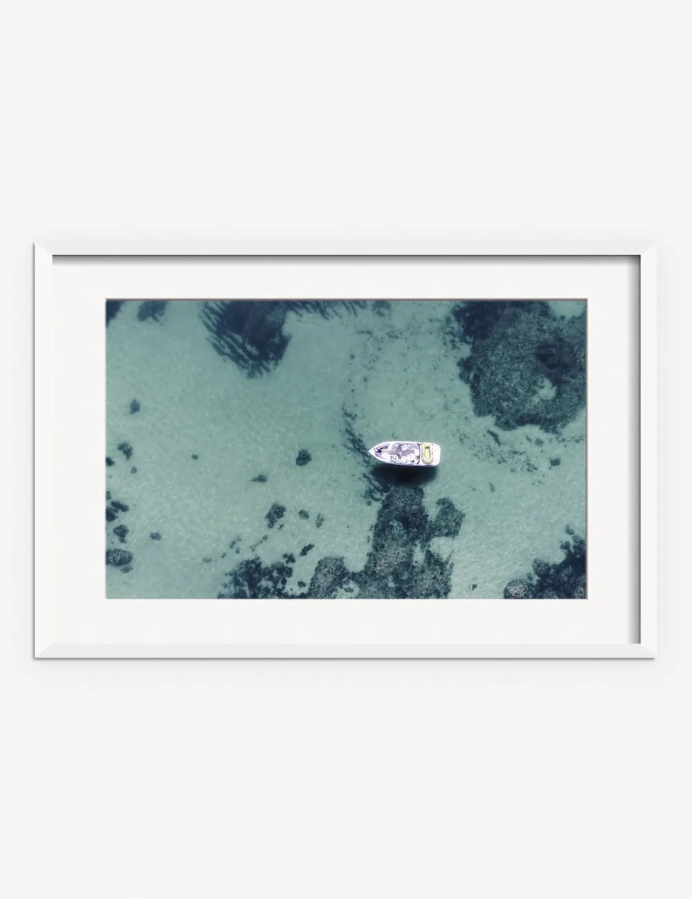 Aerial Ocean Bliss Photography Print by Ingrid Beddoes Lulu and Georgia
