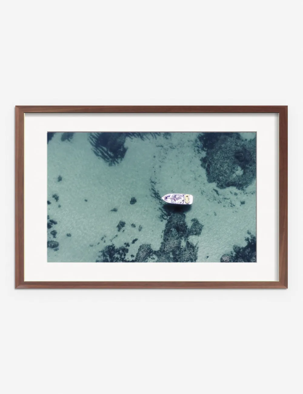 Aerial Ocean Bliss Photography Print by Ingrid Beddoes Lulu and Georgia