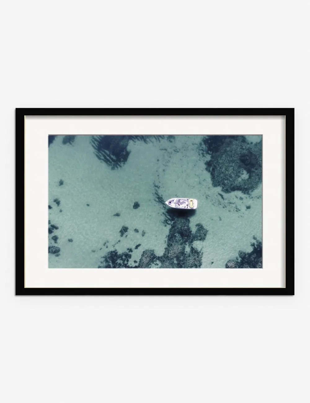 Aerial Ocean Bliss Photography Print by Ingrid Beddoes Lulu and Georgia