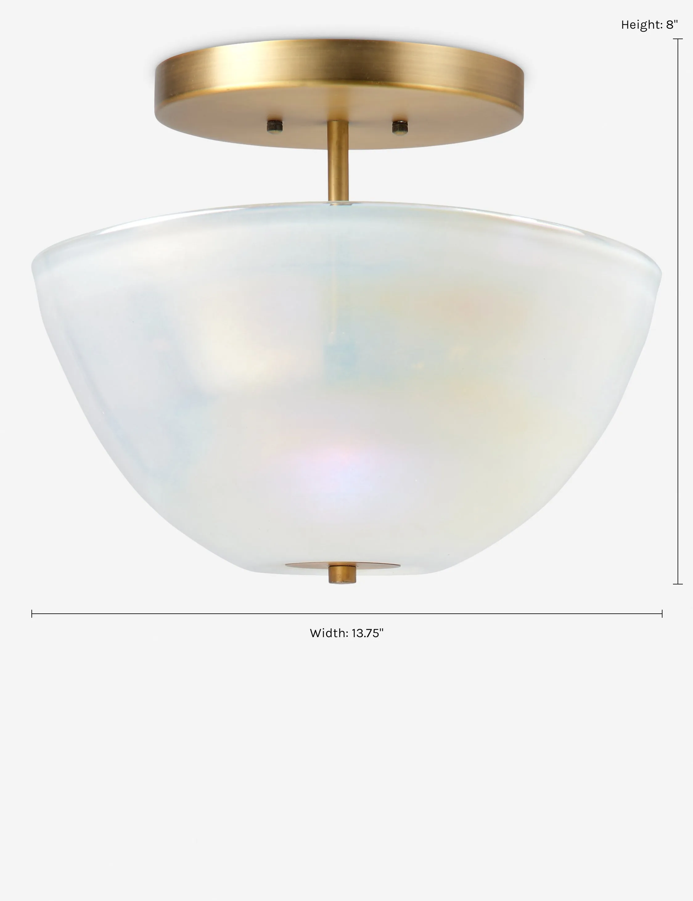 Akari Semi-Flush Mount Light Lulu and Georgia