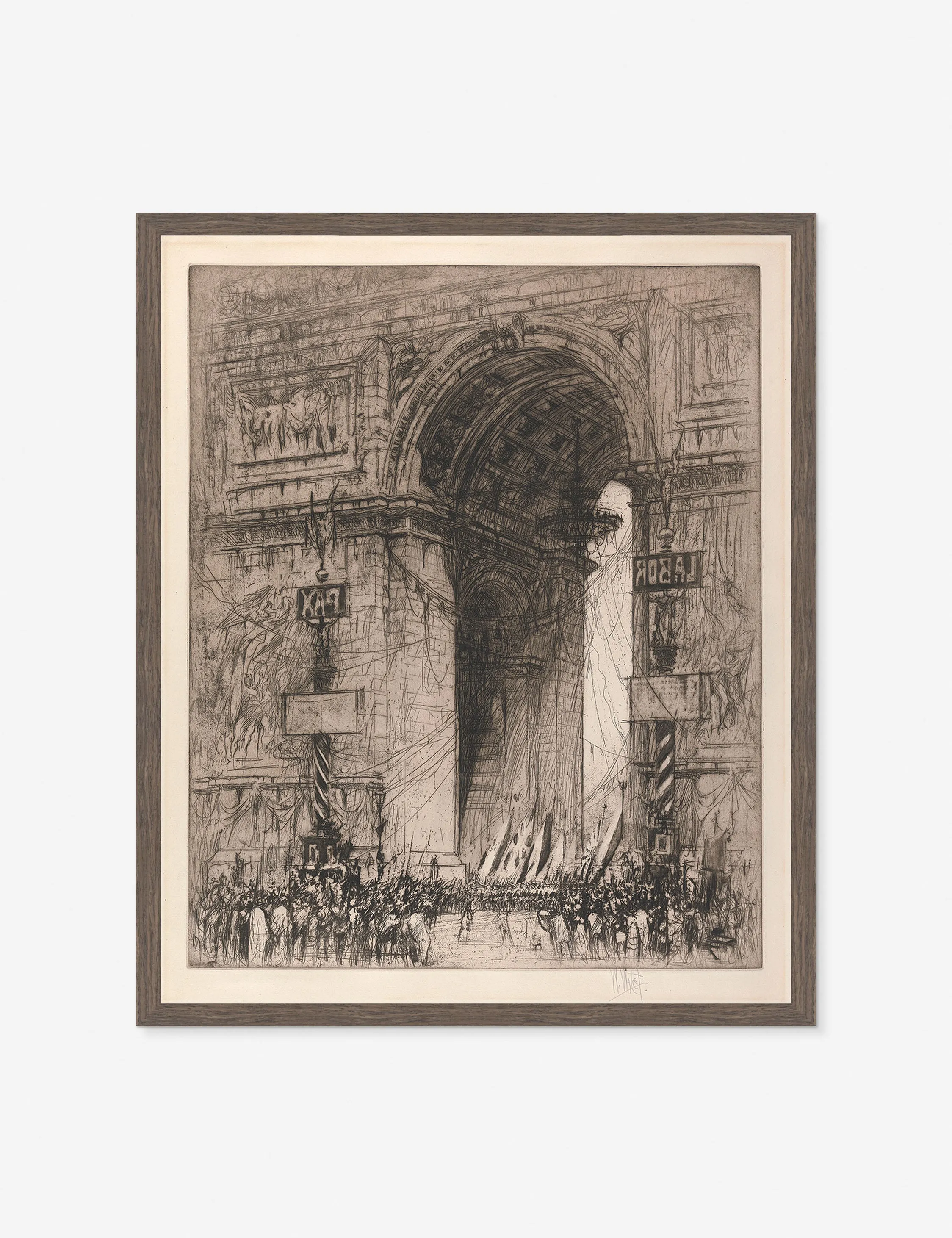 Arc de Triomphe, Paris Print by William Walcot Lulu and Georgia