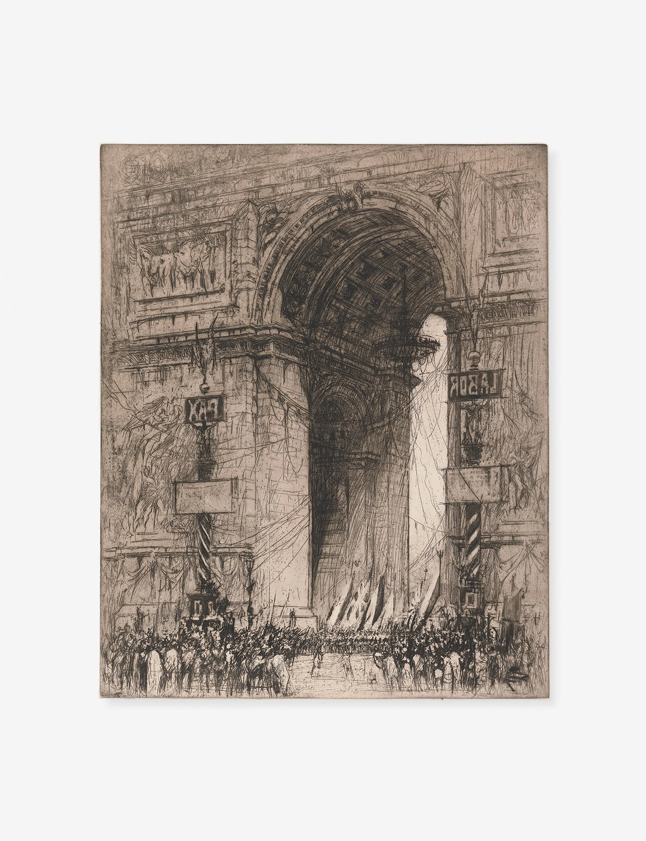 Arc de Triomphe, Paris Print by William Walcot Lulu and Georgia