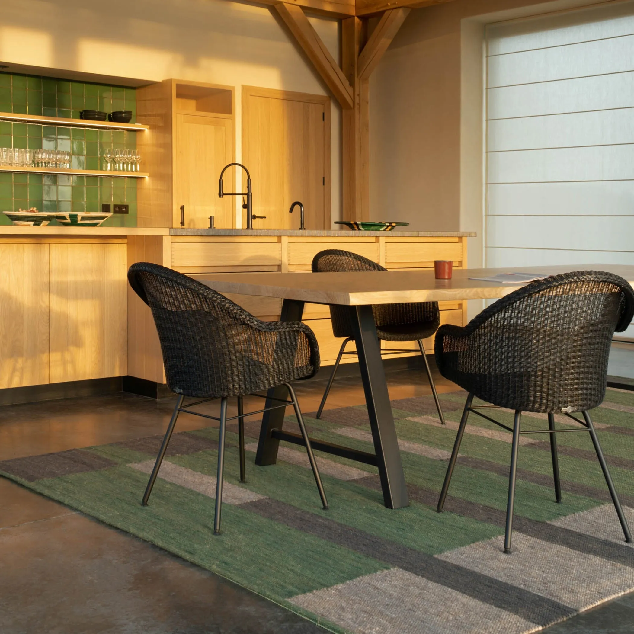 Avril Highback Dining Chair with Steel Base