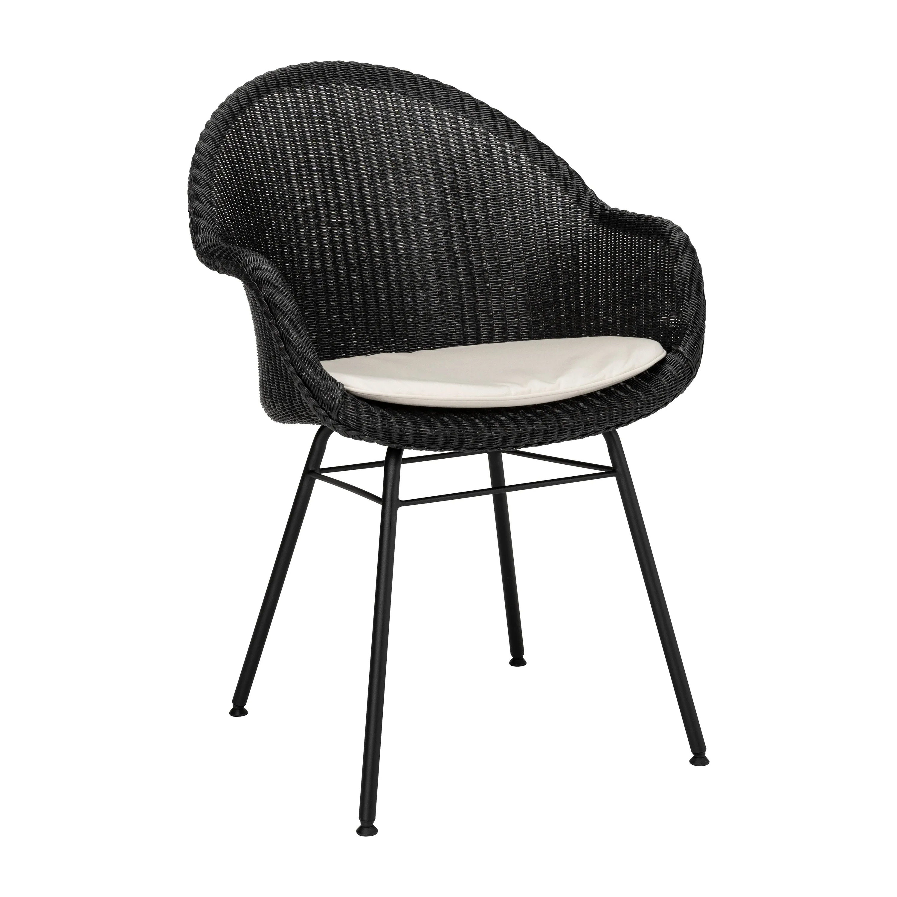 Avril Highback Dining Chair with Steel Base