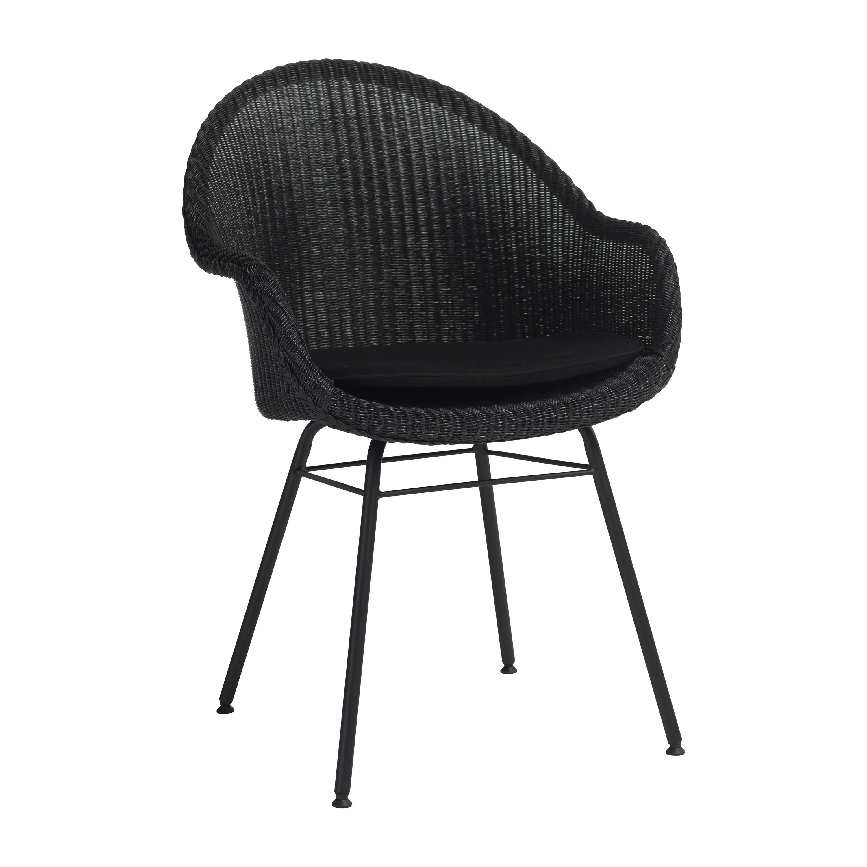 Avril Highback Dining Chair with Steel Base