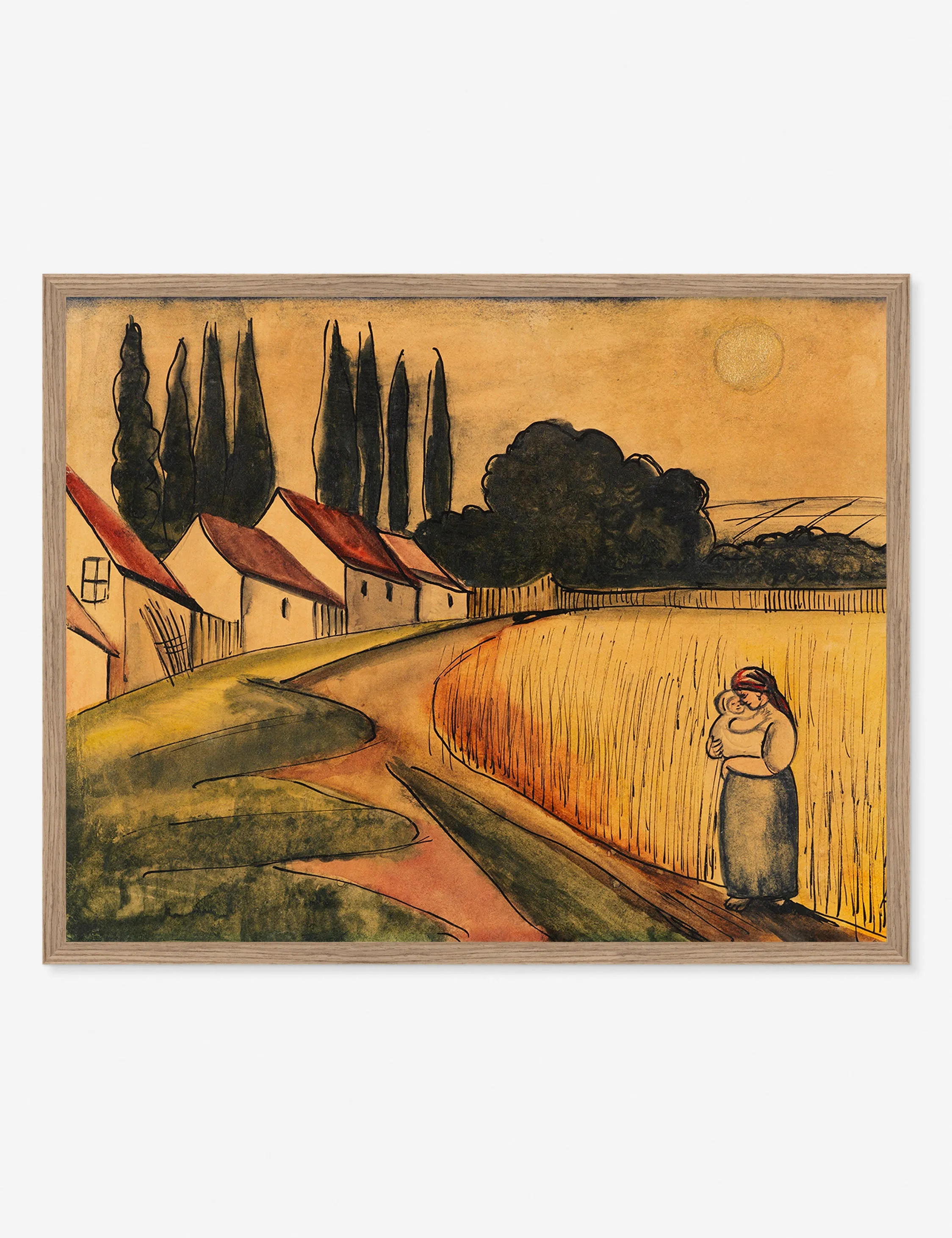 Bäuerin mit Kind (Farmer's Wife with Child) Print by Anita Rée Lulu and Georgia