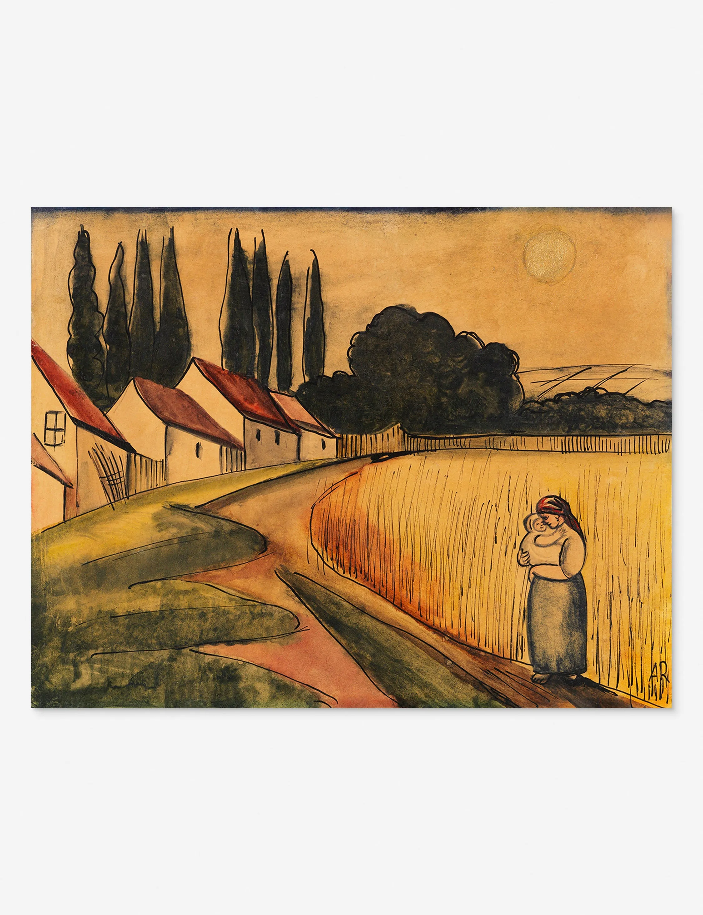 Bäuerin mit Kind (Farmer's Wife with Child) Print by Anita Rée Lulu and Georgia
