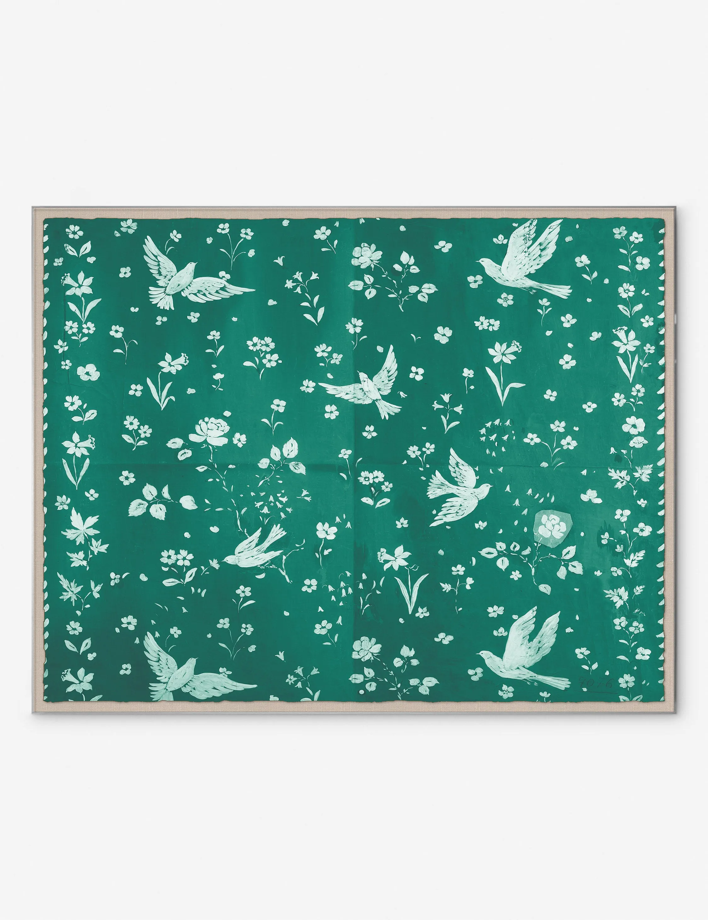 Birds and Flowers Print by Paule Marrot Lulu and Georgia