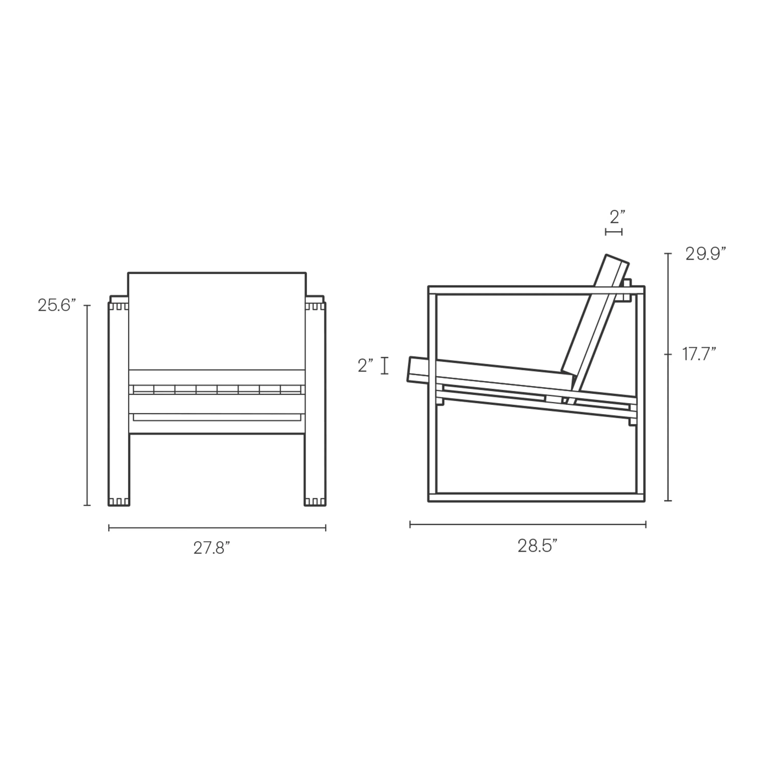BK Outdoor Lounge Chair