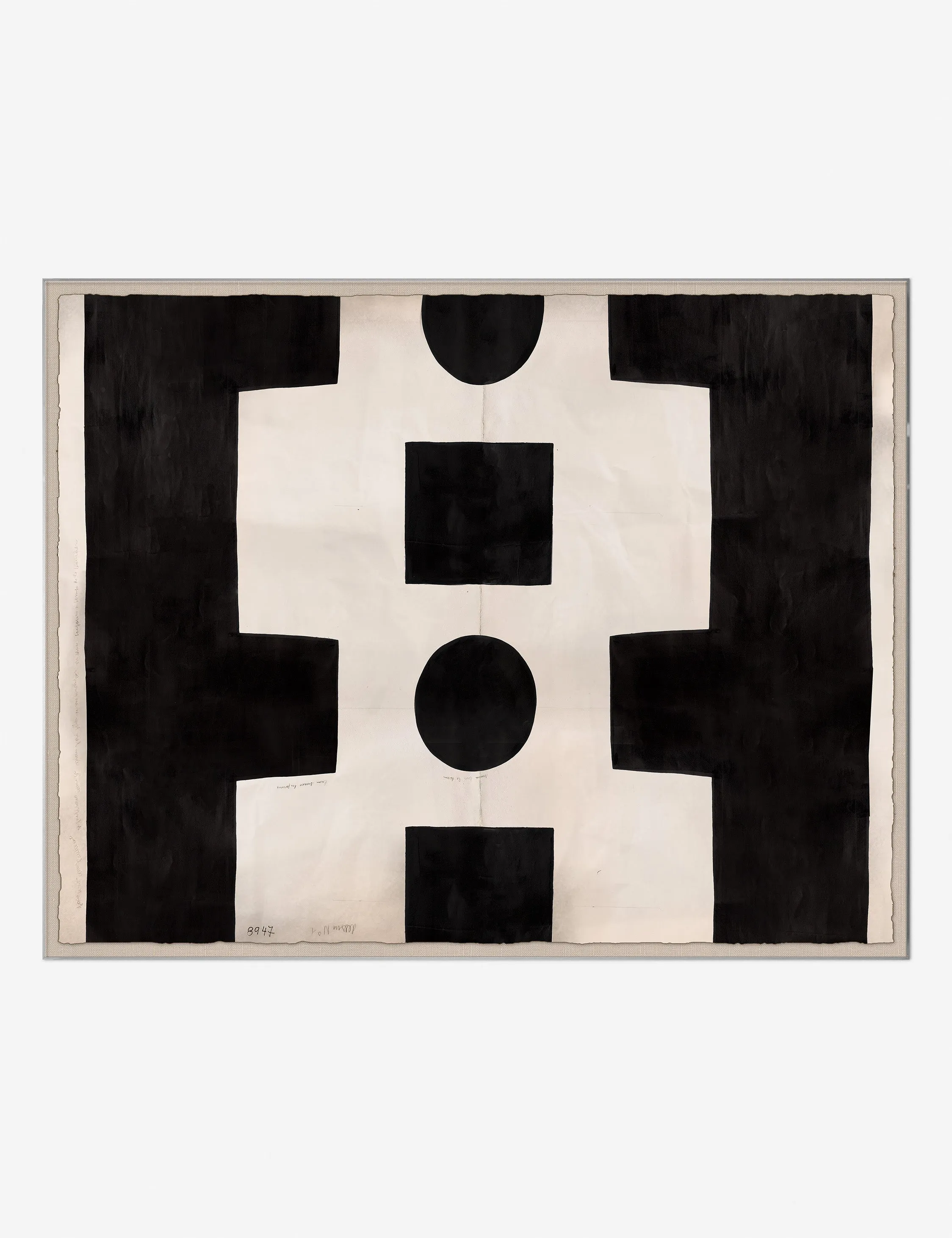 Black and White Print by Paule Marrot Lulu and Georgia