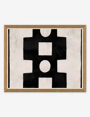 Black and White Print by Paule Marrot Lulu and Georgia