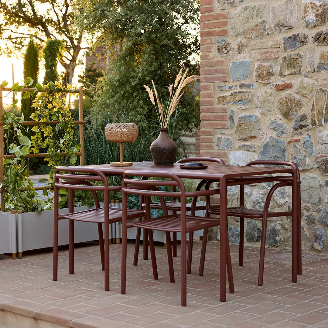 Bliss Rectangular Dining Table Set w/ Armchairs