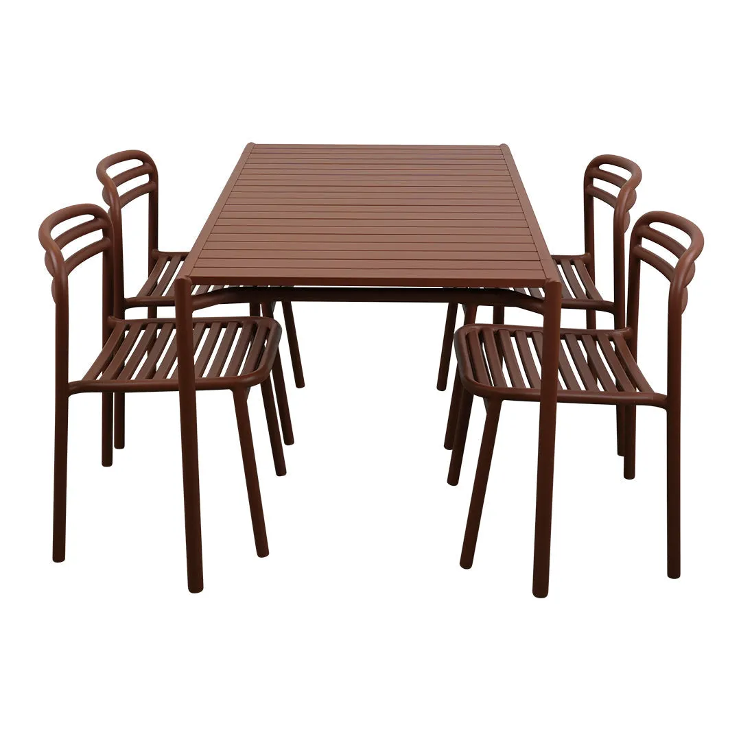 Bliss Rectangular Dining Table Set w/ Side Chairs