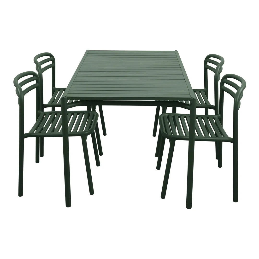 Bliss Rectangular Dining Table Set w/ Side Chairs