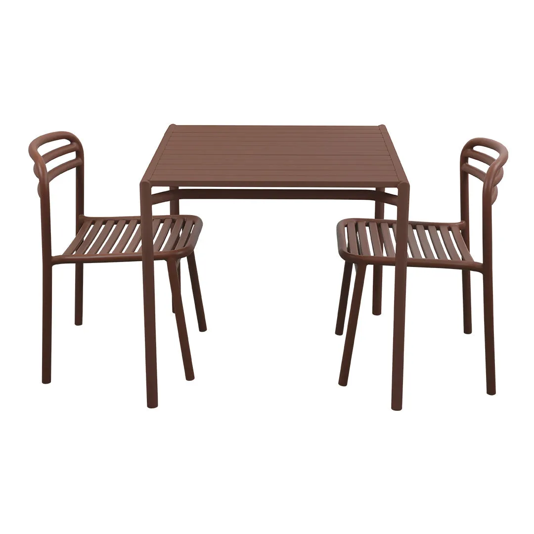 Bliss Square Dining Table Set w/ Side Chairs