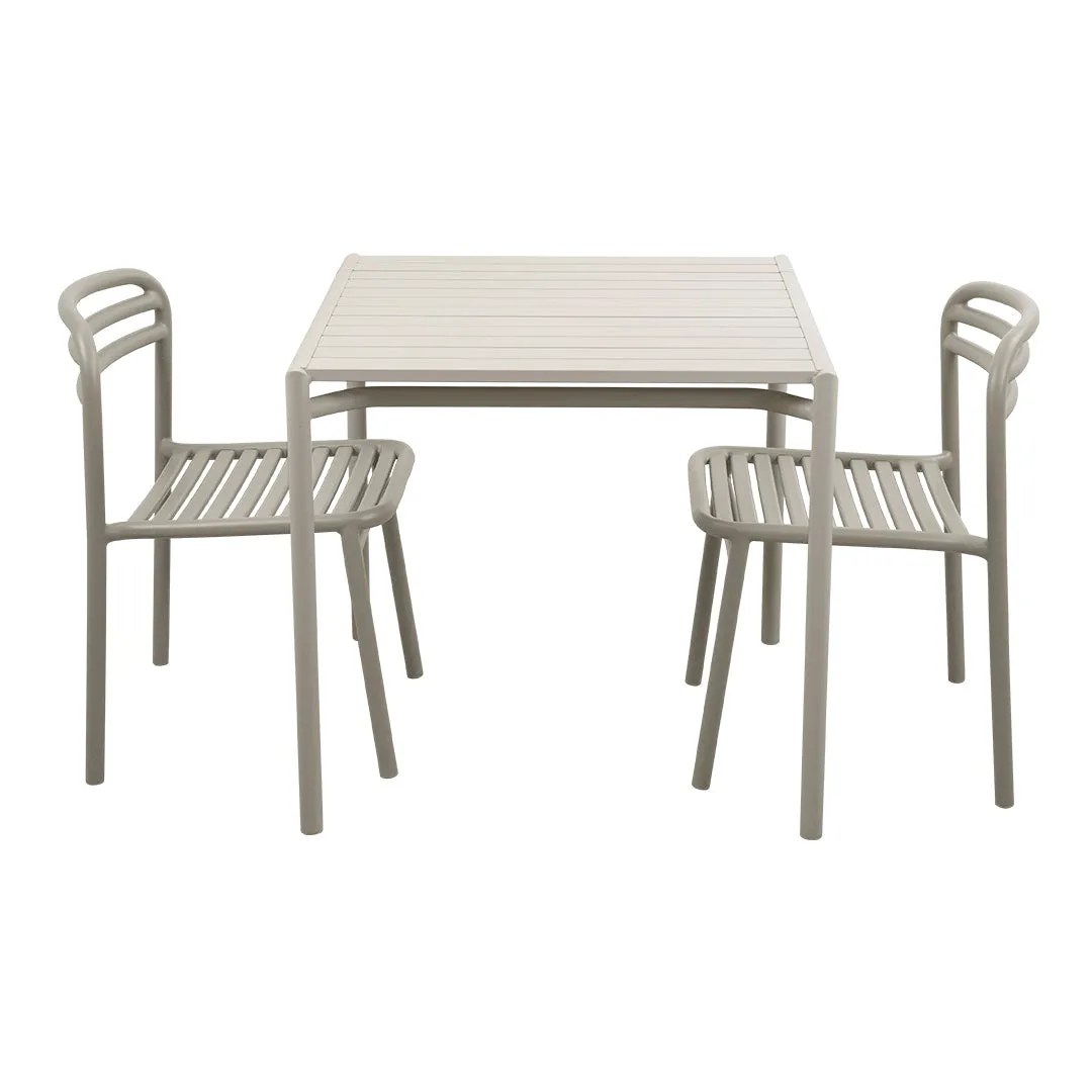 Bliss Square Dining Table Set w/ Side Chairs