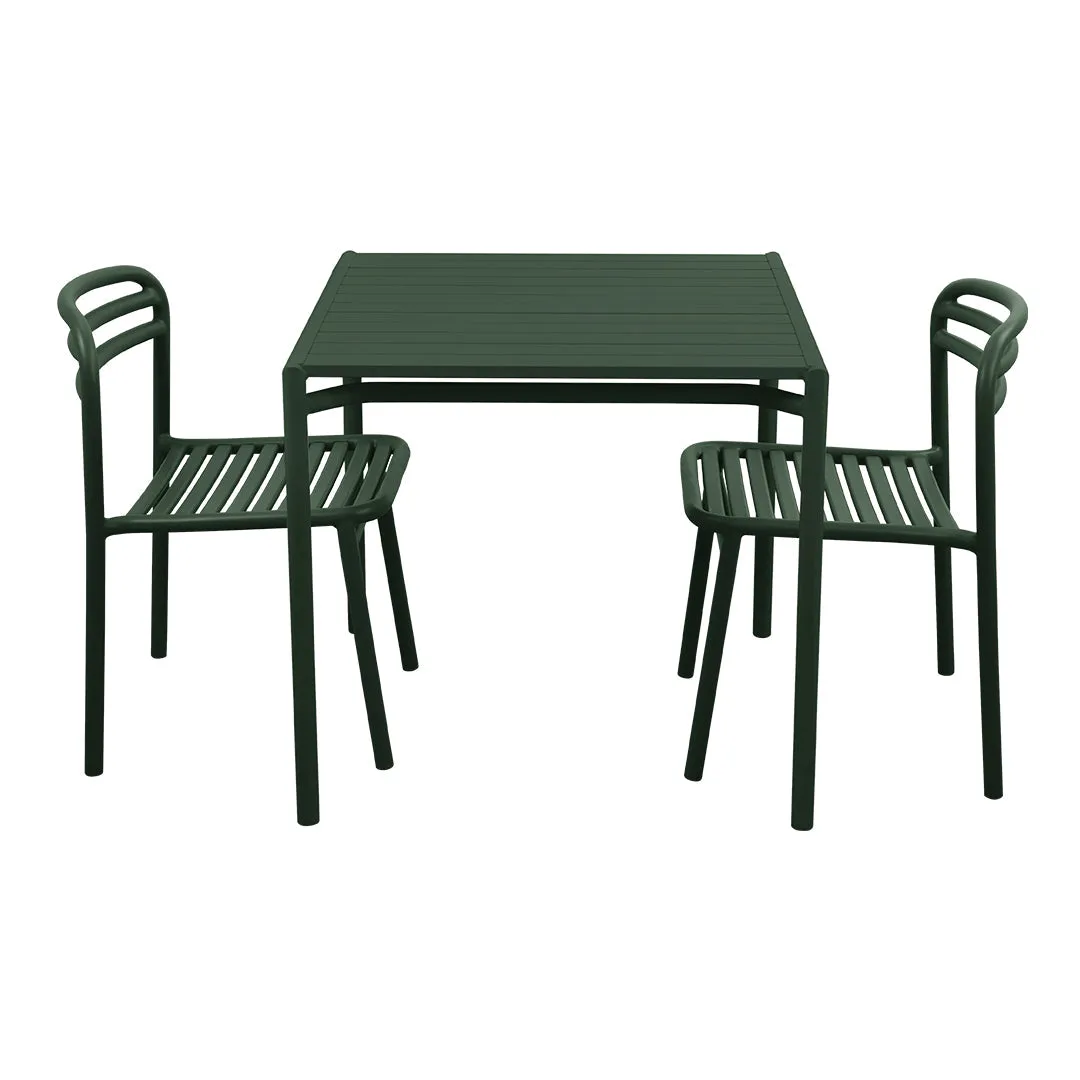 Bliss Square Dining Table Set w/ Side Chairs