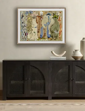 Blue Eyed Snake Woman Wall Art by Caroline Pinney Lulu and Georgia