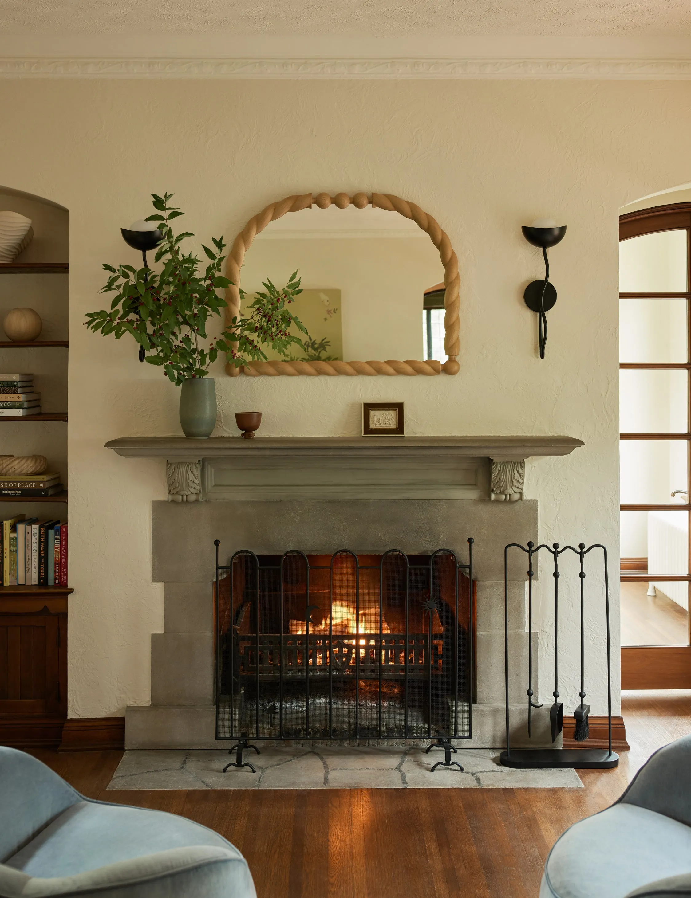 Braided Mantel Mirror by Sarah Sherman Samuel Lulu and Georgia