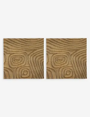 Channels Wall Decor (Set of 2) by Grace Feyock Lulu and Georgia