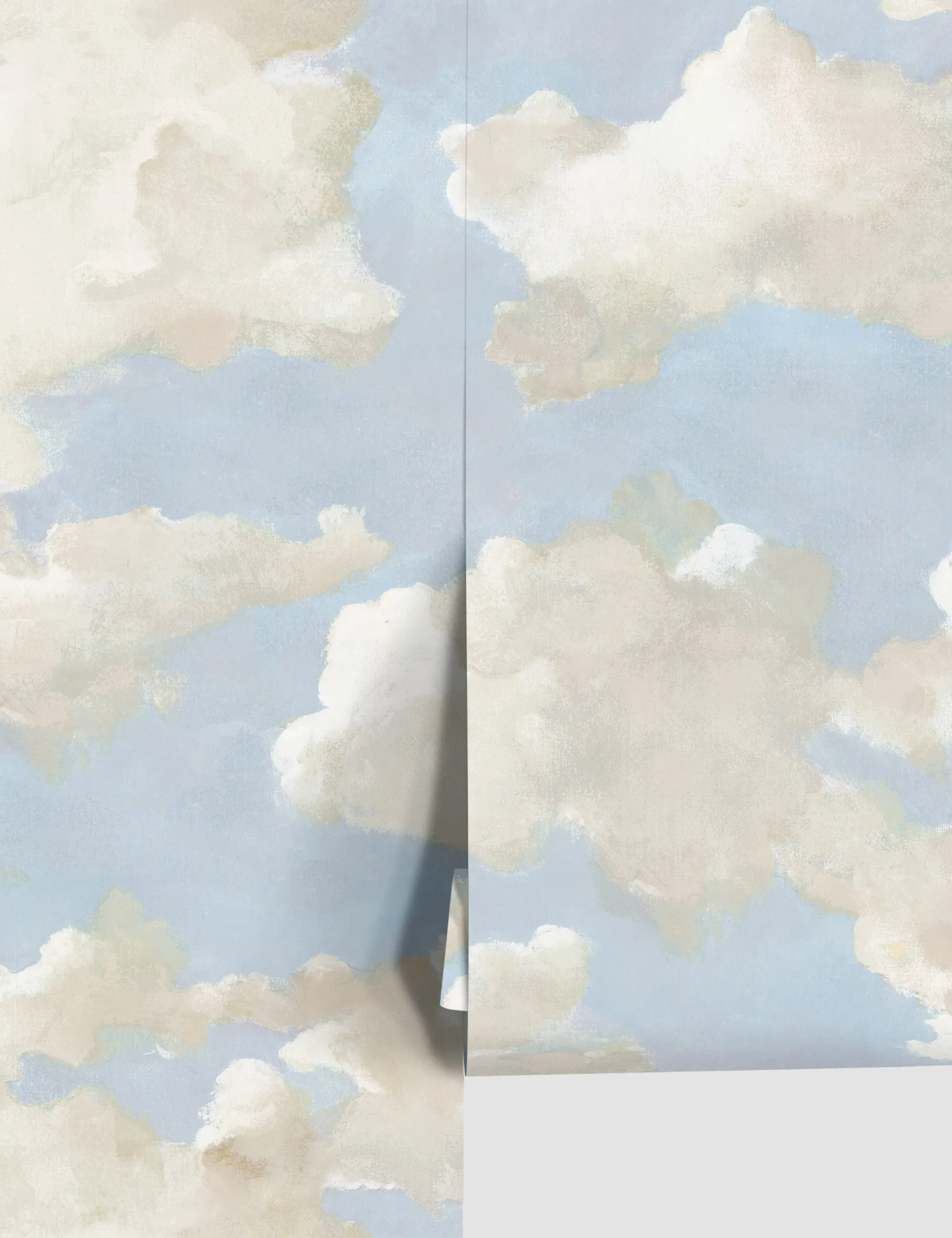 Clouds on Canvas Premium Peel   Stick Wallpaper Lulu and Georgia