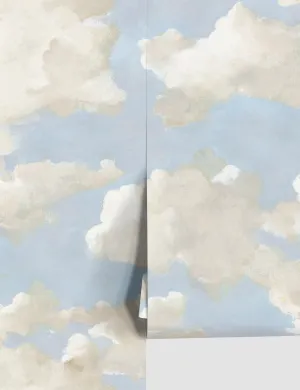 Clouds on Canvas Premium Peel   Stick Wallpaper Lulu and Georgia