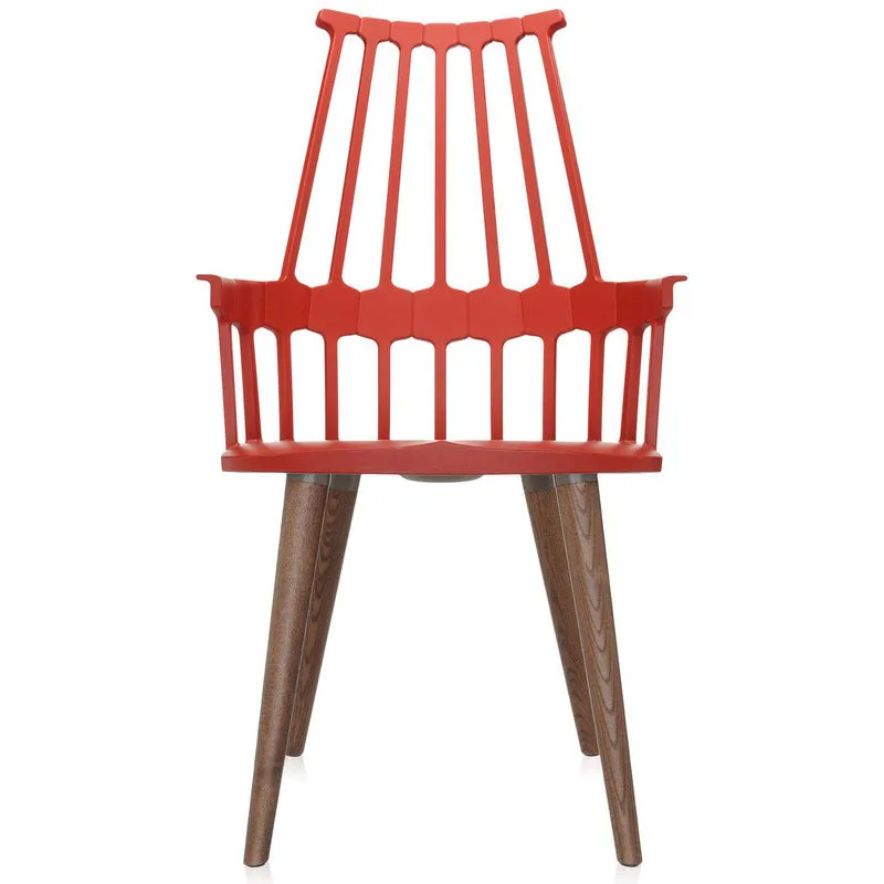 Comback Chair With Four Wooden Legs (Set of 2)