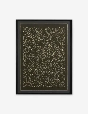 Cream On Black Glimmer by Laurel-Dawn Latshaw Lulu and Georgia
