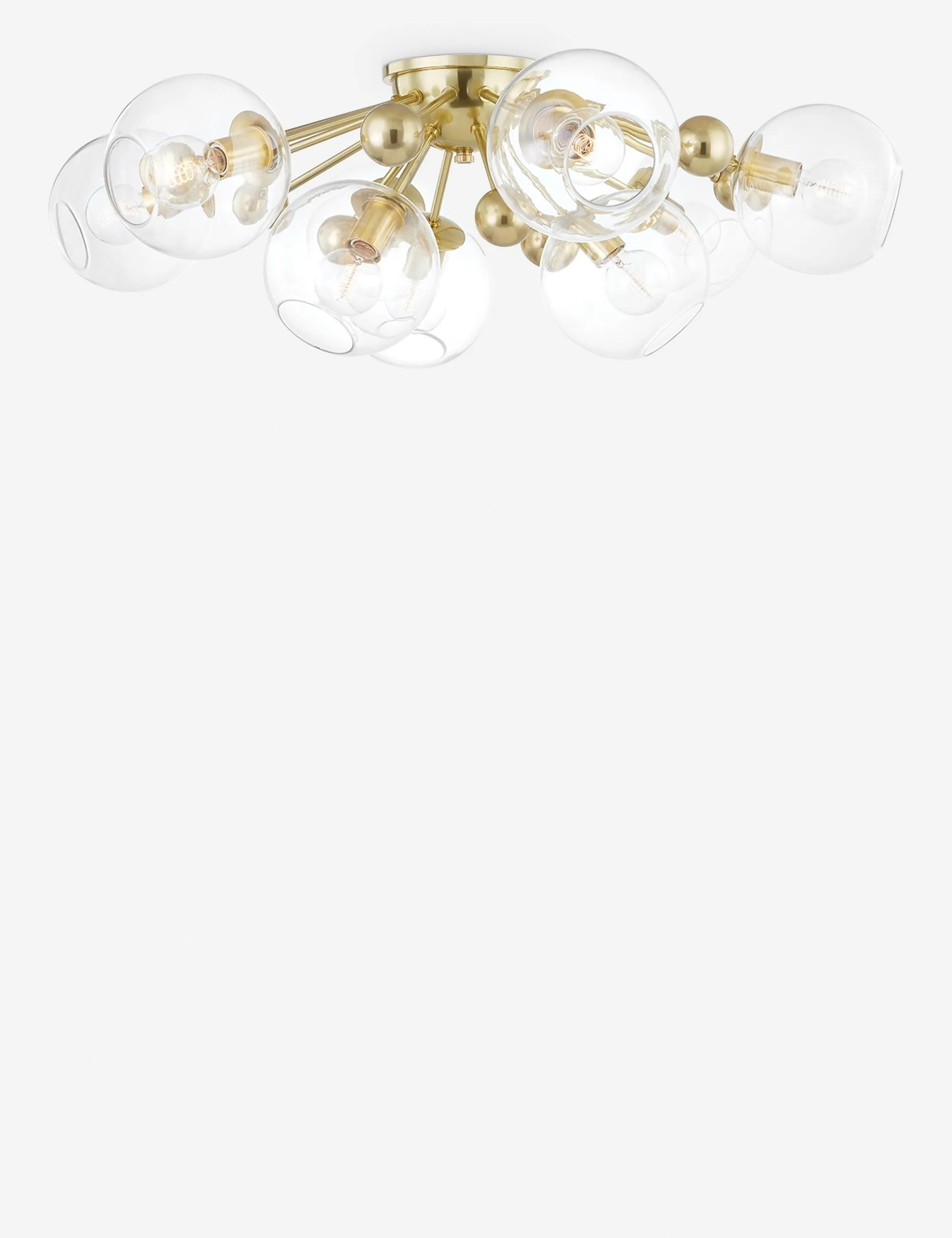 Crystal Semi-Flush Mount Light Lulu and Georgia