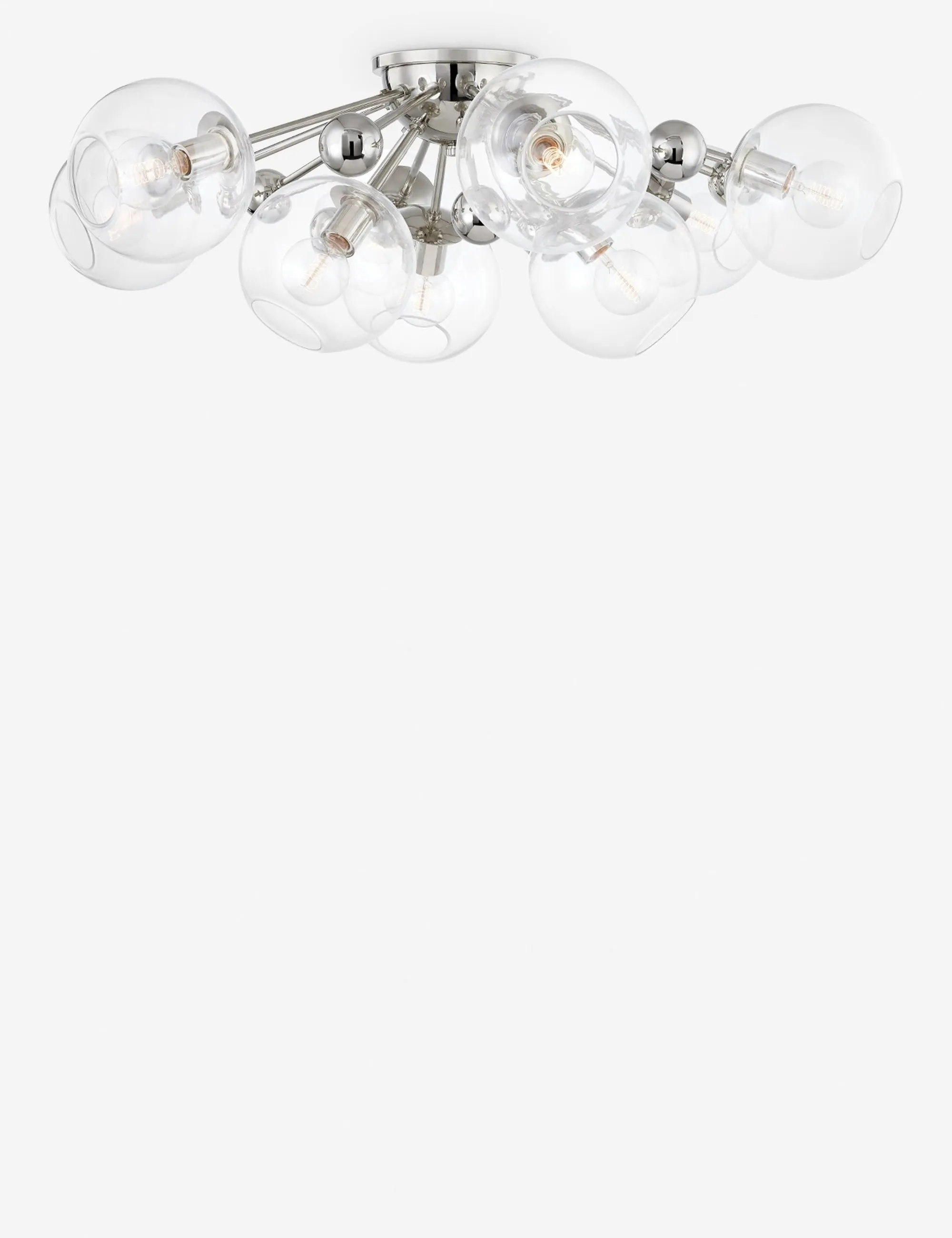 Crystal Semi-Flush Mount Light Lulu and Georgia