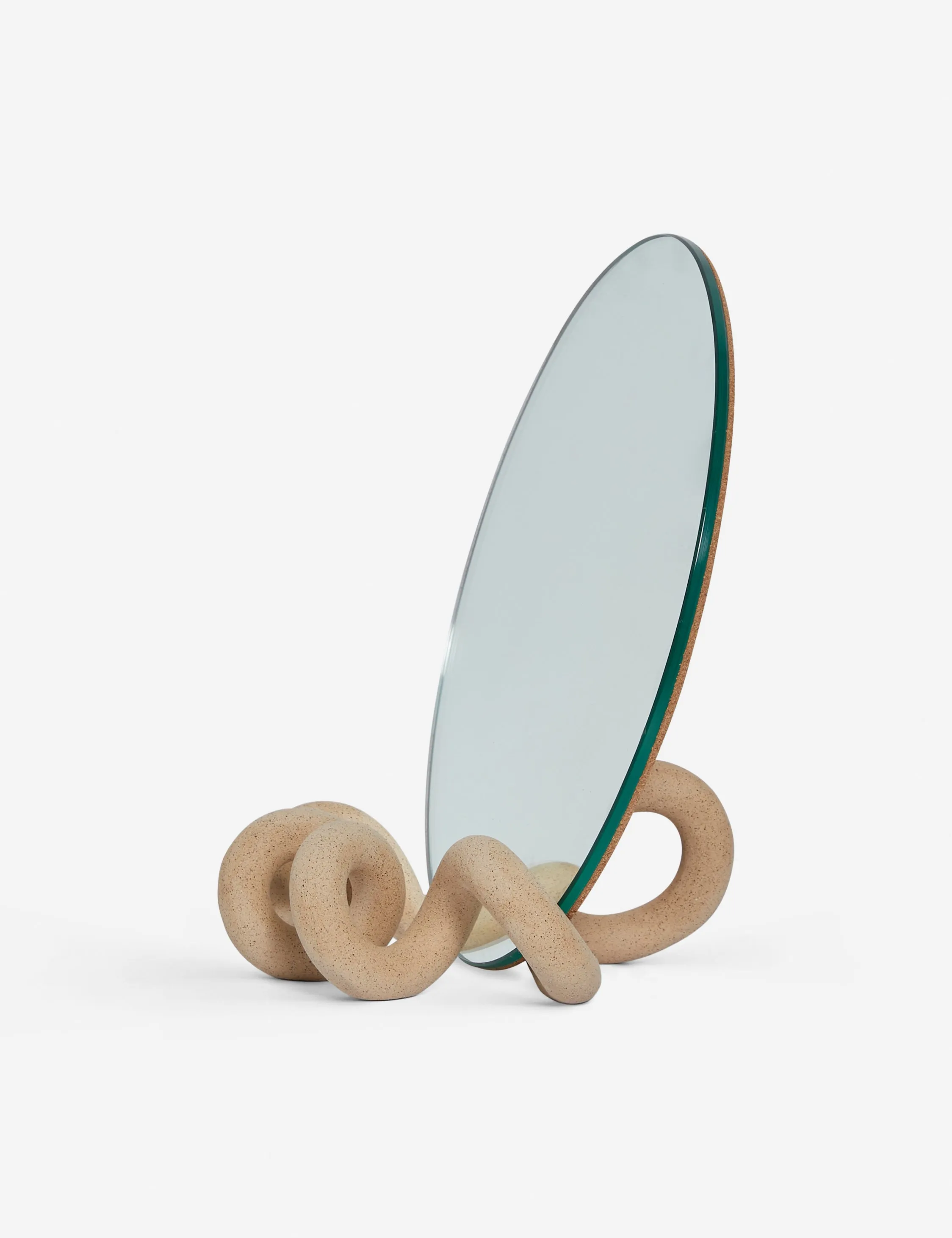 Curlee Table Mirror by SIN Ceramics Lulu and Georgia