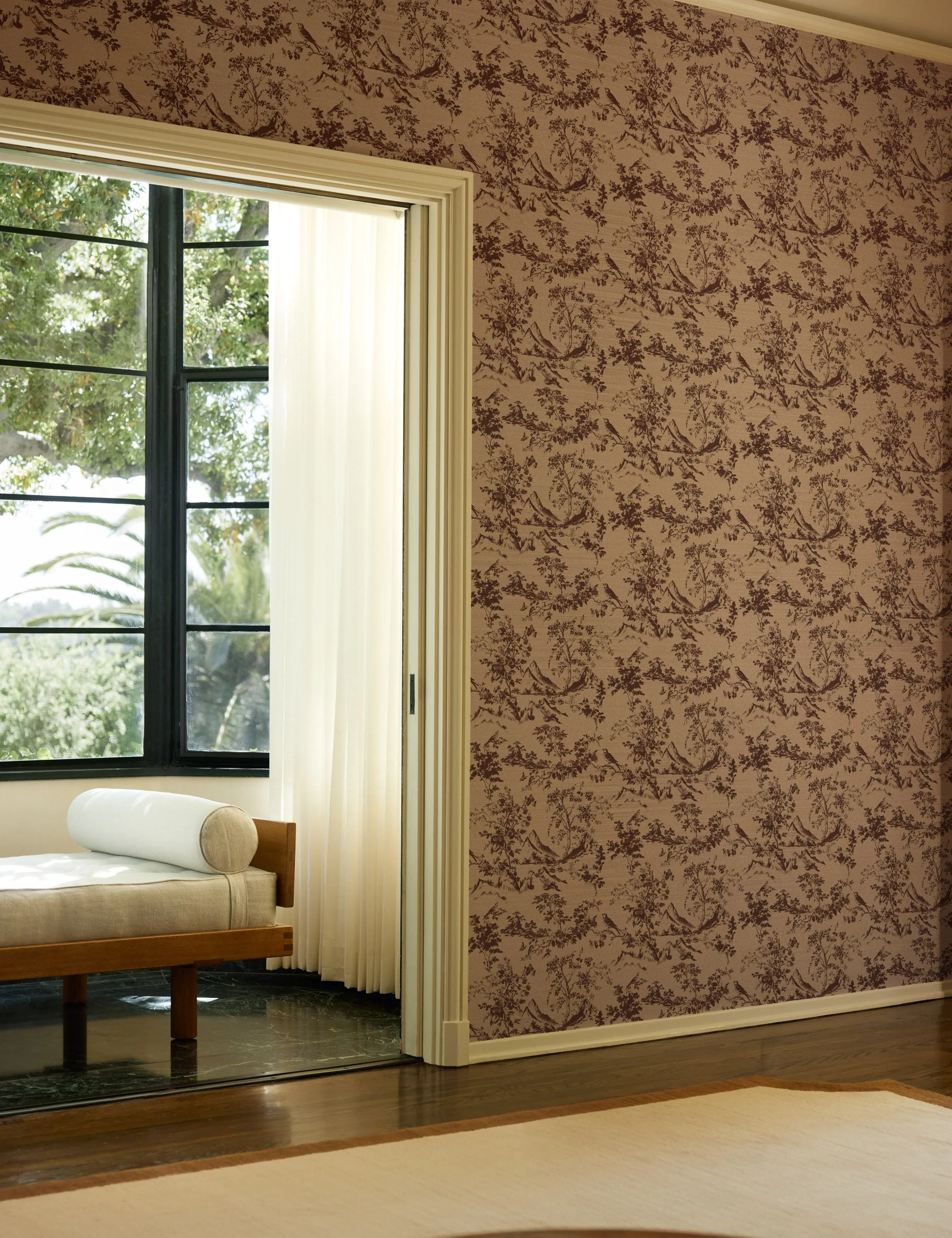 Dors Grasscloth Wallpaper by Jake Arnold Lulu and Georgia