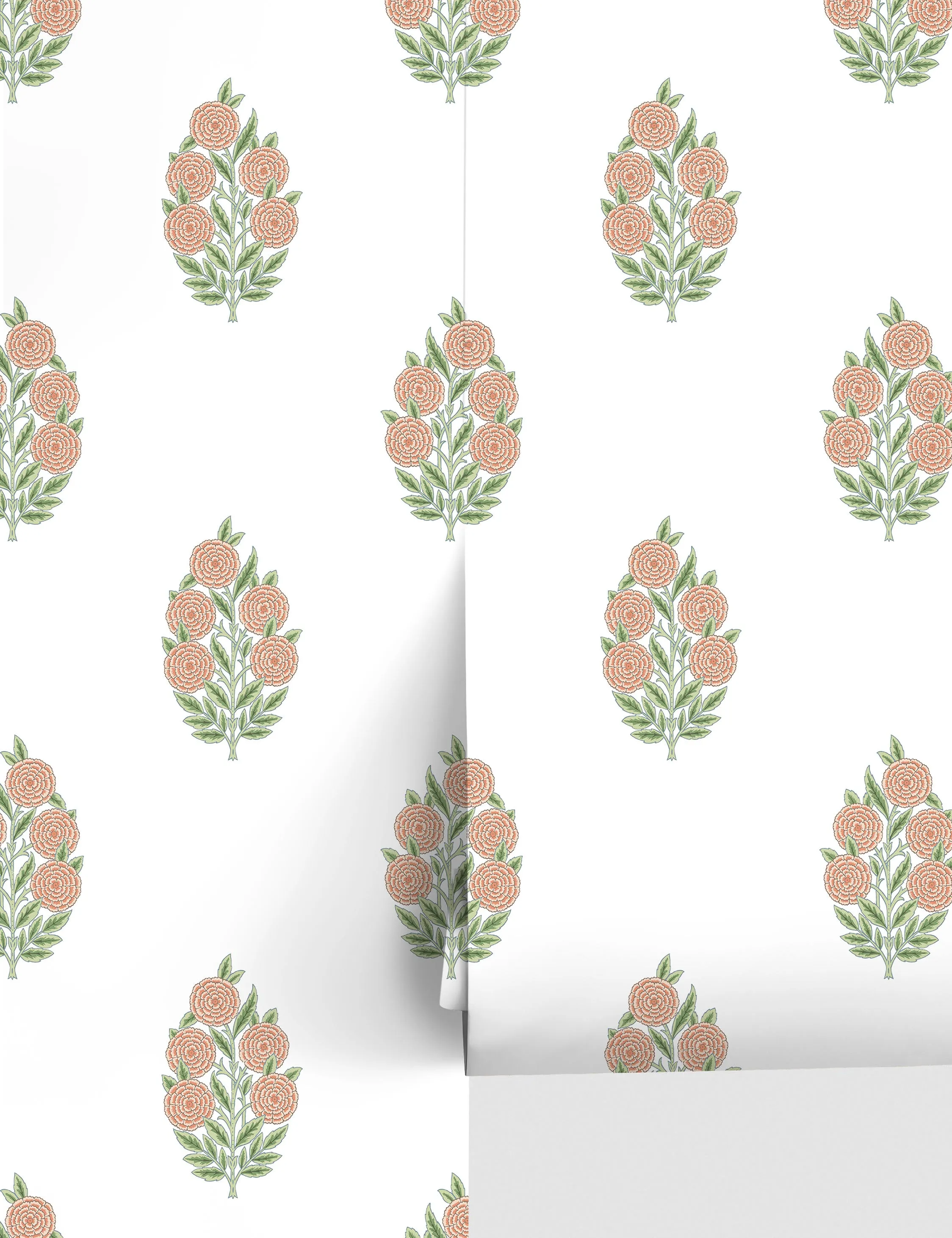 Dutch Floral Peel   Stick Wallpaper by Tamara Day Lulu and Georgia