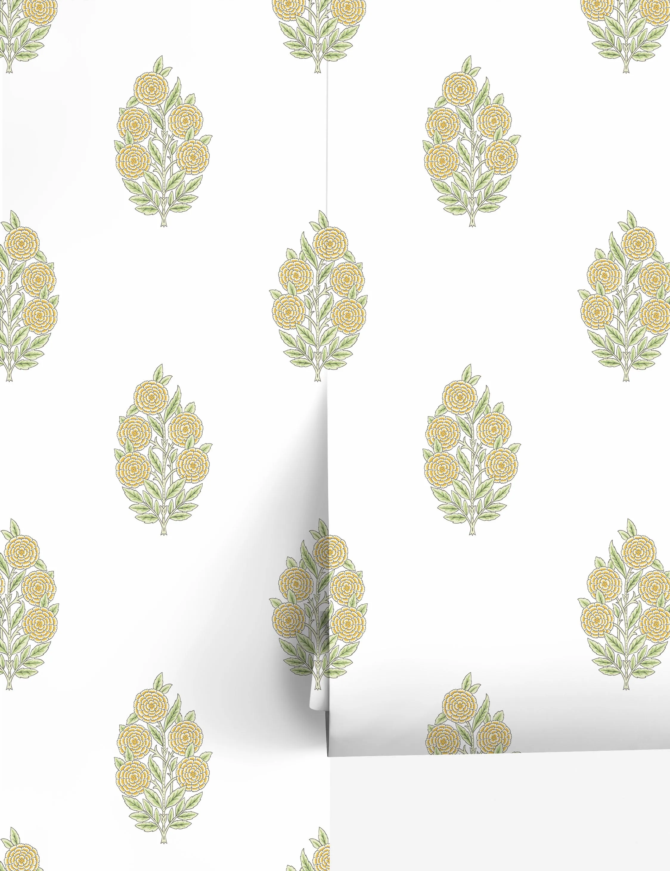 Dutch Floral Peel   Stick Wallpaper by Tamara Day Lulu and Georgia