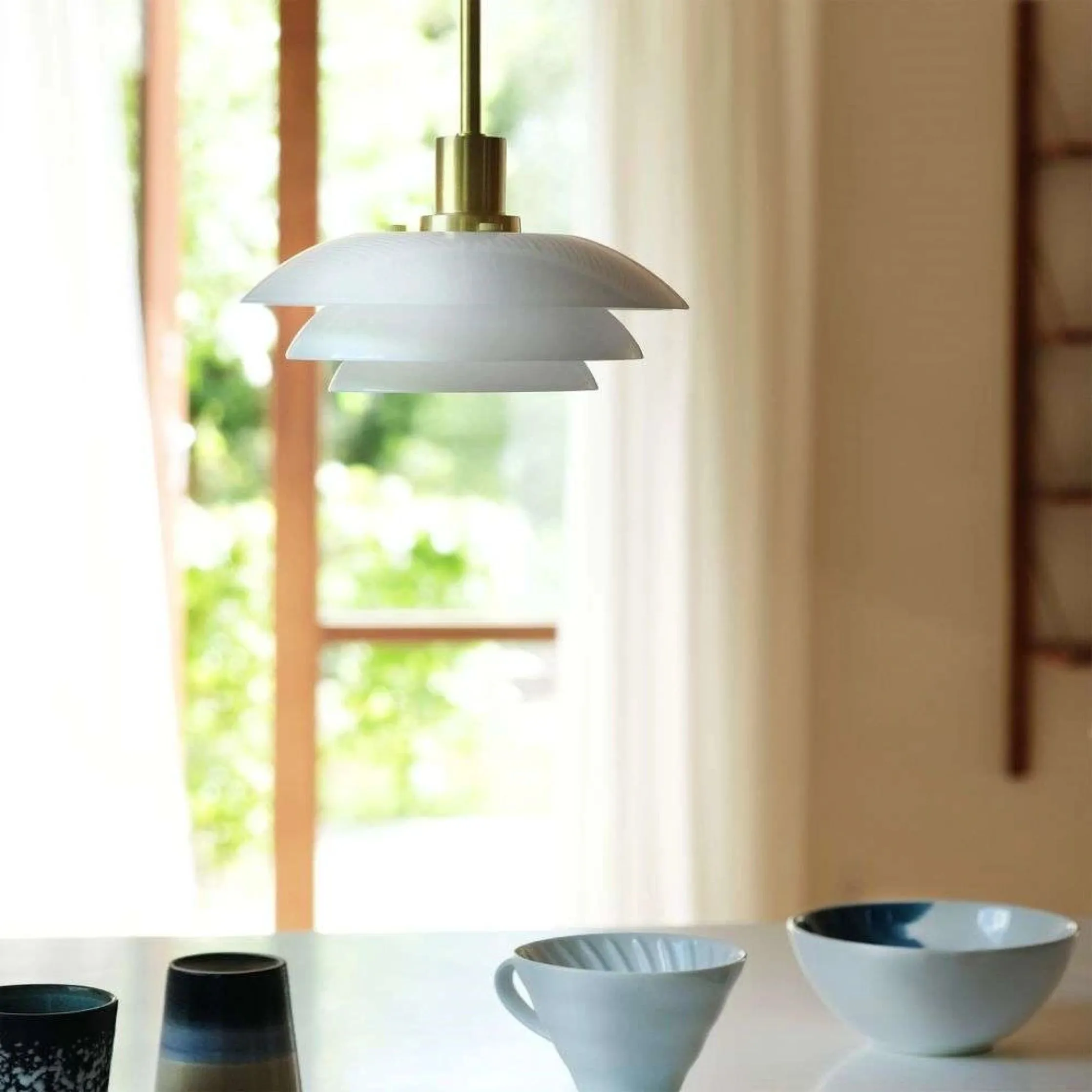 Dyberg Larsen Dl20 Pendant Lamp, Opal/Brass