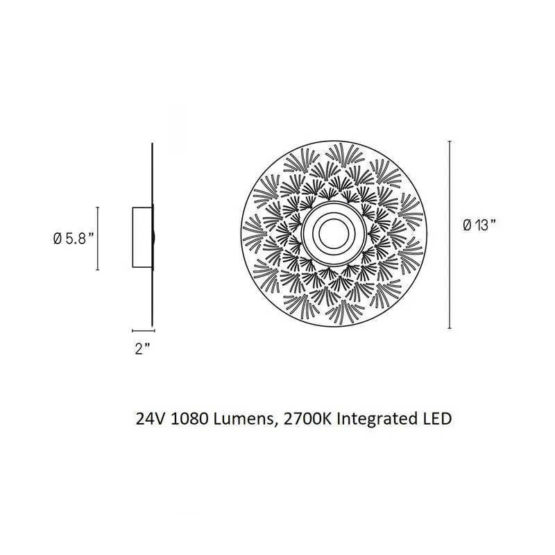 Earth Palm Wall / Ceiling Light
