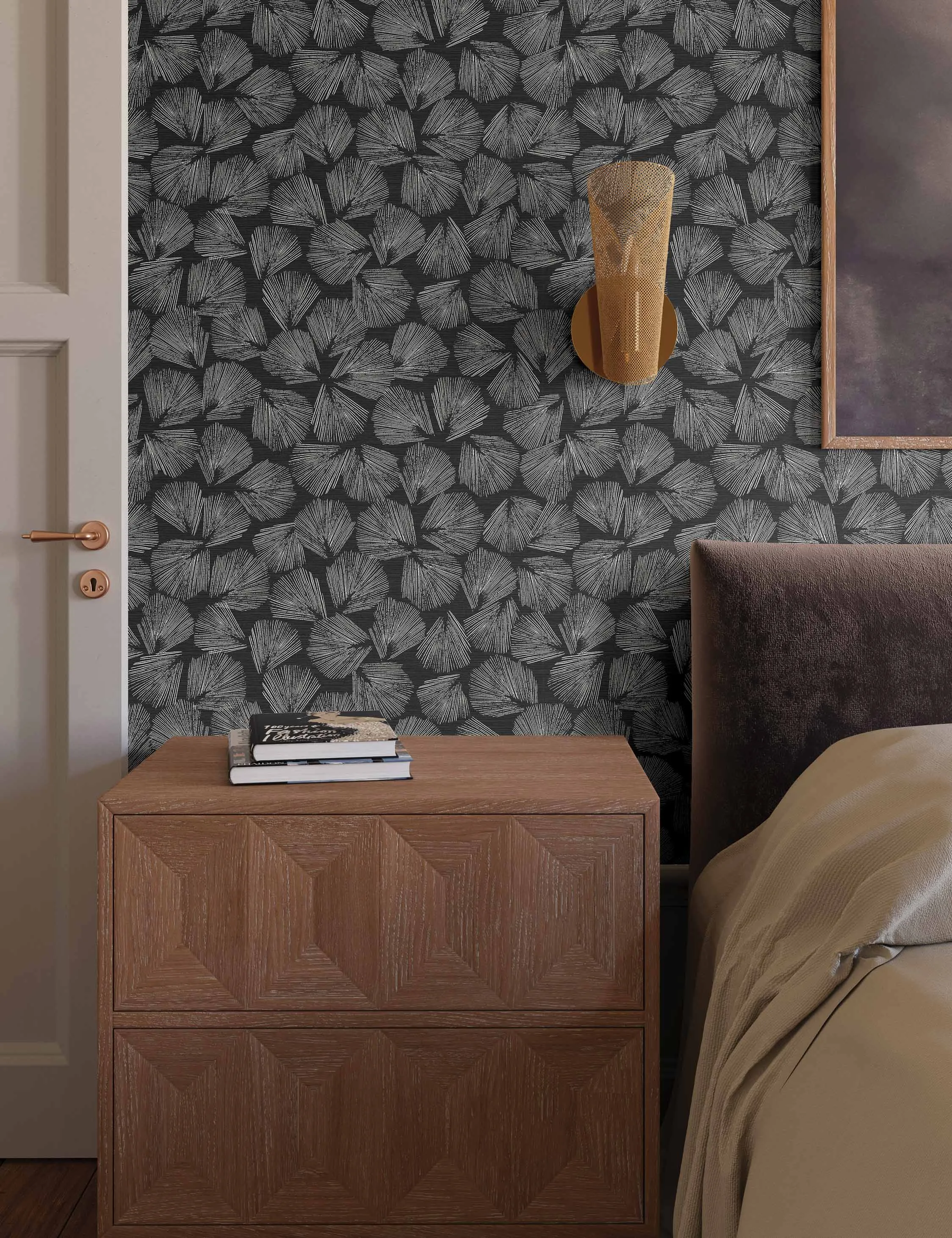 Elora Leaf Wallpaper by Christiane Lemieux Lulu and Georgia