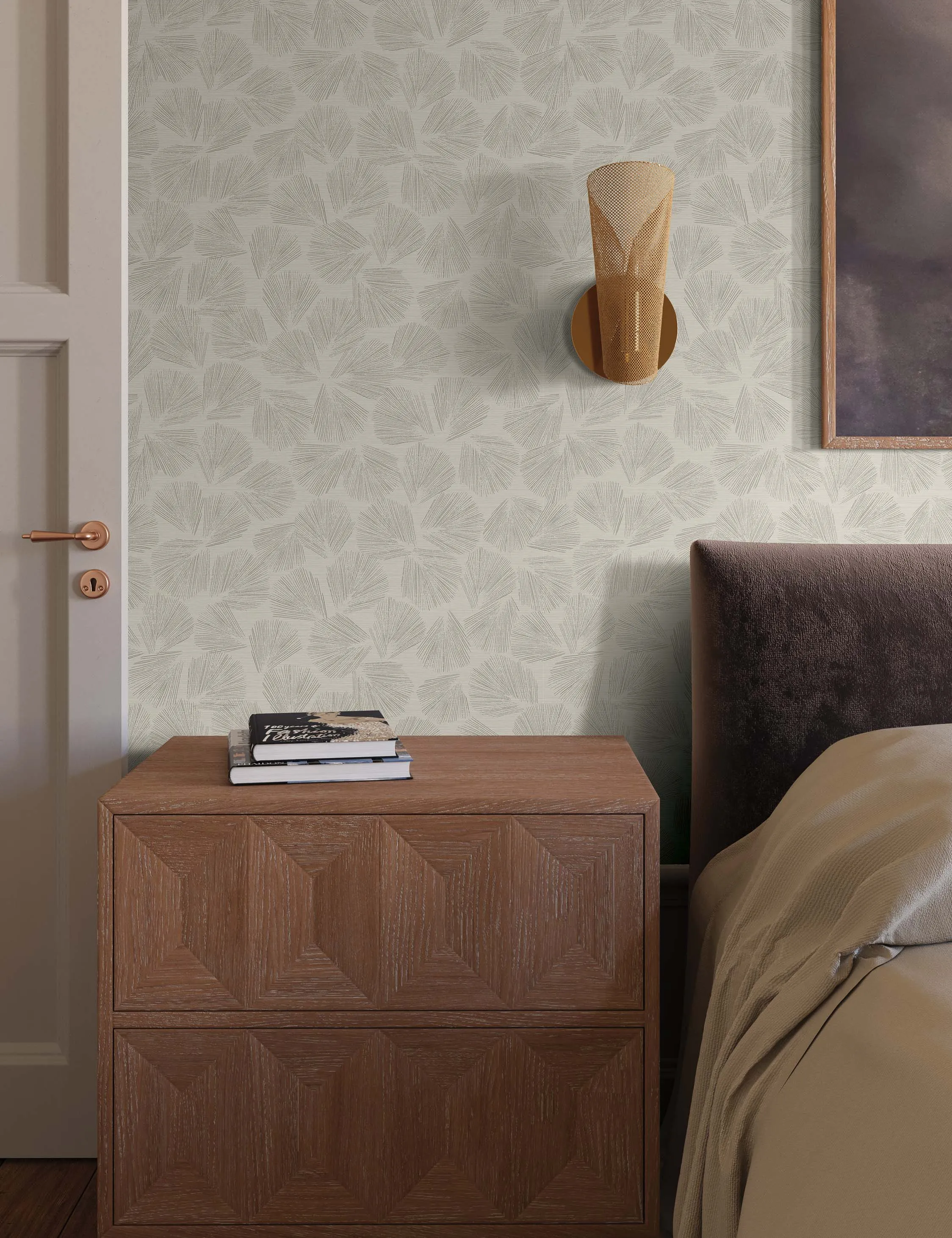 Elora Leaf Wallpaper by Christiane Lemieux Lulu and Georgia