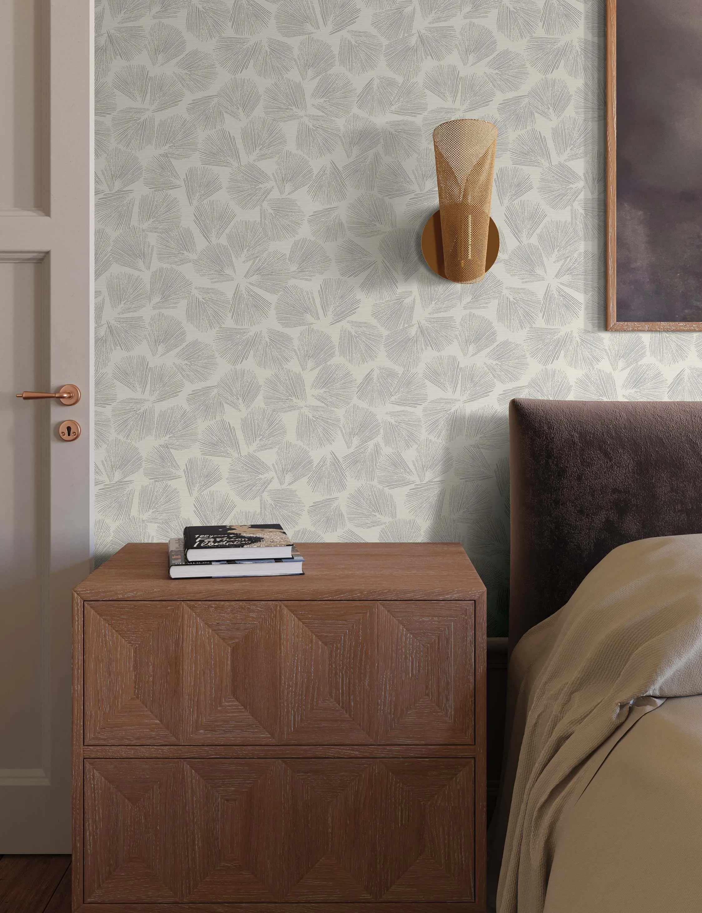 Elora Leaf Wallpaper by Christiane Lemieux Lulu and Georgia