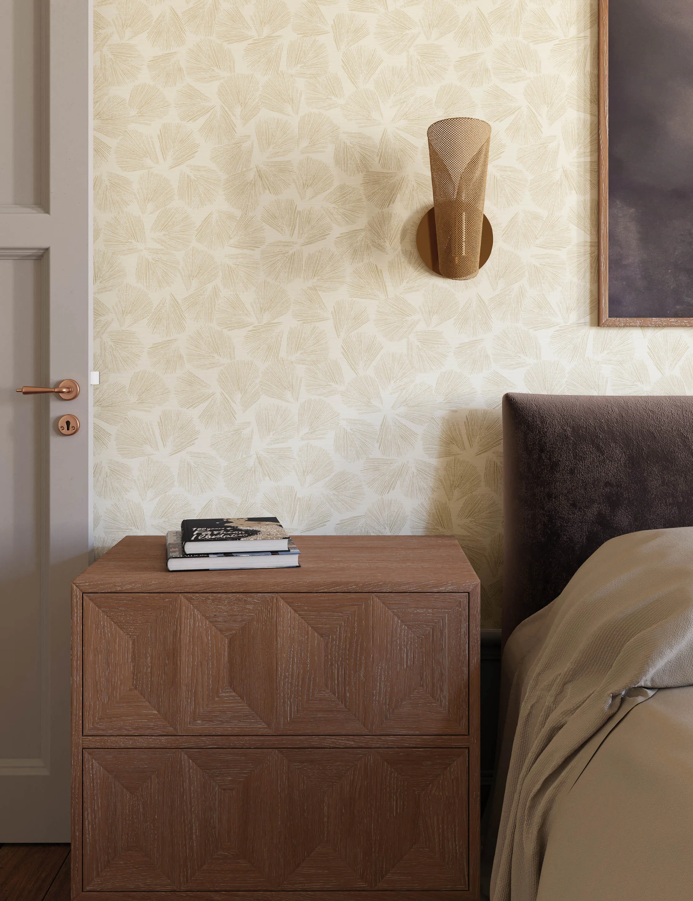 Elora Leaf Wallpaper by Christiane Lemieux Lulu and Georgia