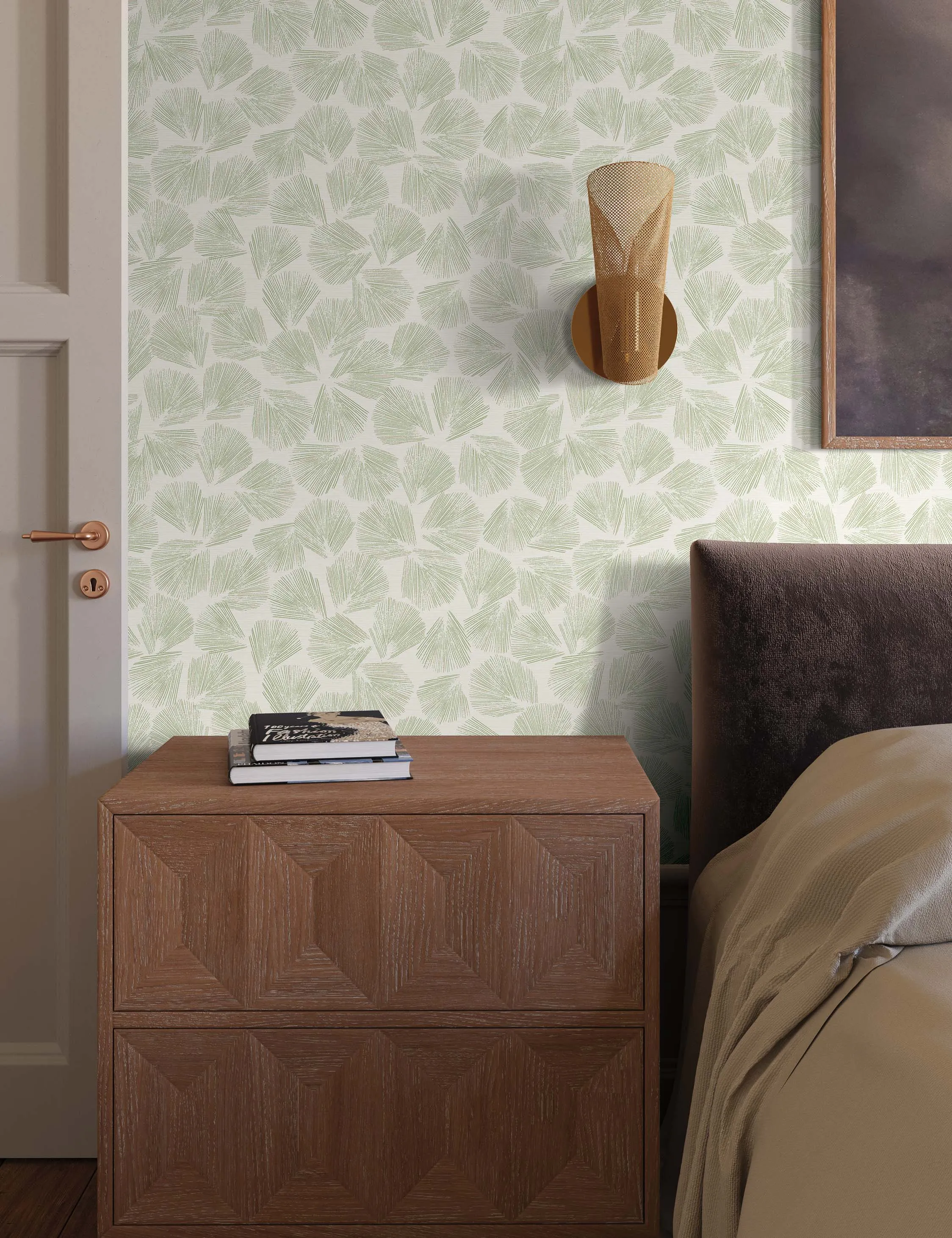 Elora Leaf Wallpaper by Christiane Lemieux Lulu and Georgia