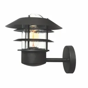 Elstead Helsingor Black Outdoor Wall Light