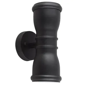 Elstead Malvern Black Outdoor Up And Down Wall Light